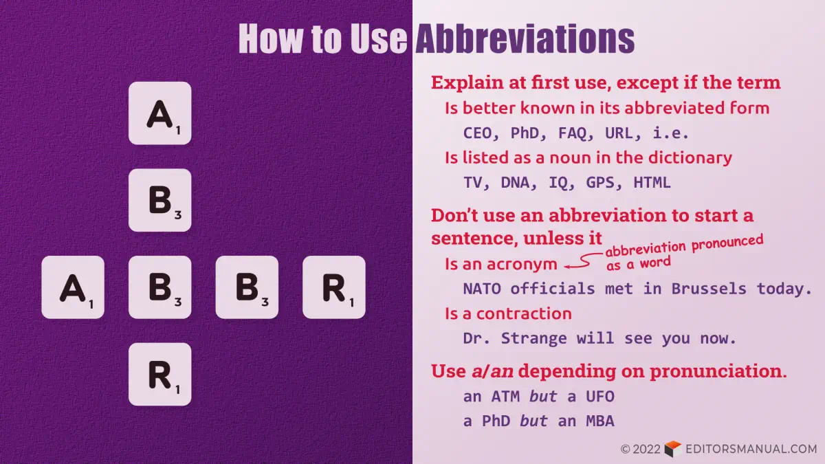 additional abbreviation